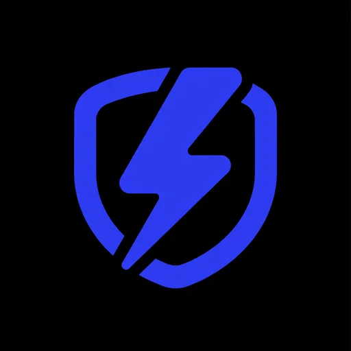 Lightning shield app icon made with Appicons.ai