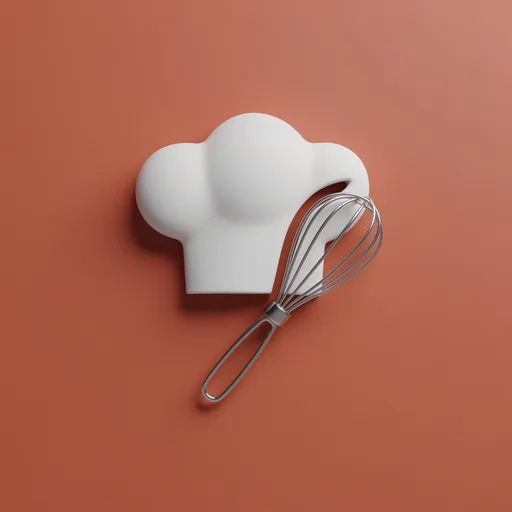 Chef hat and whisk app icon made with Appicons.ai